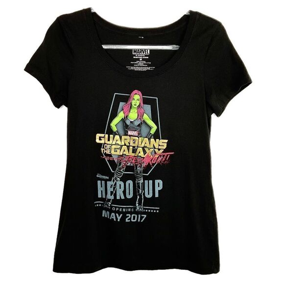 Guardians Of The Galaxy Black 2017 Graphic Disney Marvel T-Shirt Medium - Picture 5 of 5